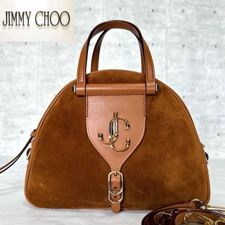 【良品】JIMMY CHOO VARENNE BOWLING 2WAYバッグ