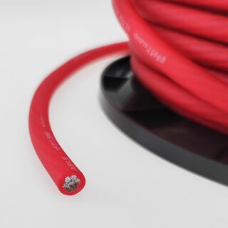 GHOST EP4R アンプ配線 ケーブル 4ゲージ 赤 9メートル切売り(カーオーディオ)