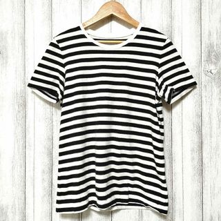 ムジルシリョウヒン(MUJI (無印良品))の無印良品 muji (M)　ボーダー Tシャツ 半袖　白黒(Tシャツ(半袖/袖なし))