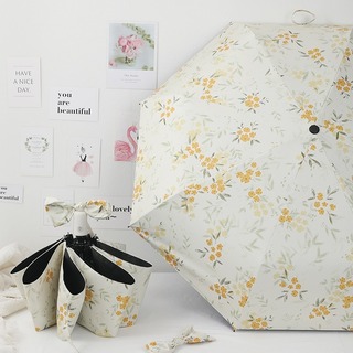 【大人気】 折りたたみ 日傘 黒 花柄 遮光 かわいい インポート 韓国 新作(傘)