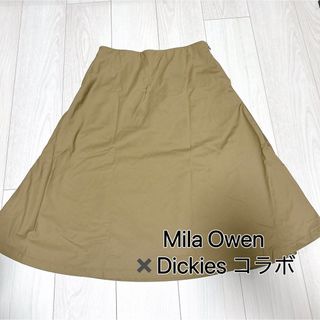 ディッキーズ(Dickies)の【Mila owen Dickies コラボ】フレアスカート　ミラーオーウェン(ひざ丈スカート)