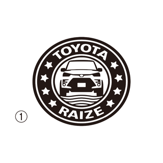 トヨタ　ライズ　TOYOTA　RAIZE　給油口用カッティングステッカー(車外アクセサリ)