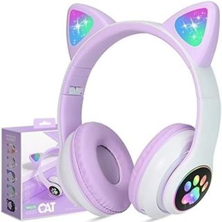 Bluetooth ヘッドホン 子供ヘッドホン ネコ こども 大人 かわいい(ヘッドフォン/イヤフォン)