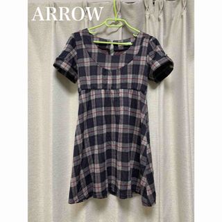 アロー(ARROW)のARROW チェックミニワンピース(ミニワンピース)