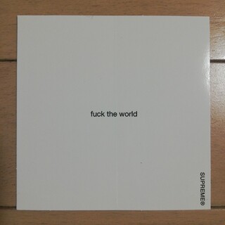 シュプリーム(Supreme)のSUPREME FUCK THE WORLD STICKER(その他)