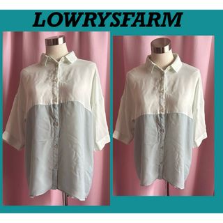 LOWRYS FARM - 【LOWRYSFARM ローリーズファーム】7分袖シャツ ブラウス トップス 