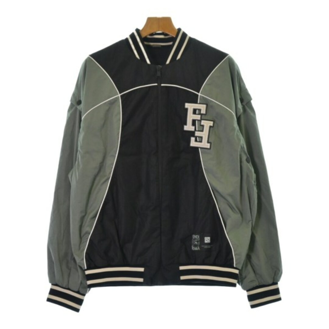 FENDI フェンディ ブルゾン(その他) 44(S位) 緑x黒 【古着】 FENDI フェンディ ブルゾン(その他) 44(S位) 緑x黒 【古着】