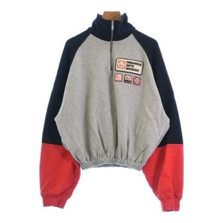 DSQUARED ディースクエアード スウェット XXS グレーx黒x赤 【古着】【中古】(トレーナー/スウェット)