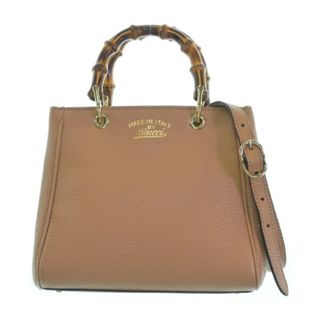 グッチ(Gucci)のGUCCI グッチ ハンドバッグ - ピンクベージュ 【古着】【中古】(ハンドバッグ)