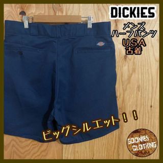 ディッキーズ(Dickies)のディッキーズ ショーツ ワーク パンツ USA古着 90s ネイビー メンズ 紺(ショートパンツ)