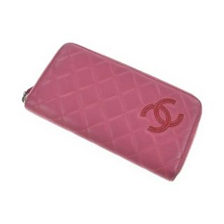 シャネル(CHANEL)のCHANEL シャネル 財布・コインケース - ピンク 【古着】【中古】(財布)