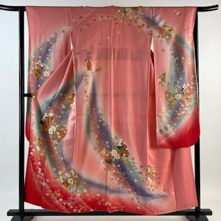 振袖 身丈155.5cm 裄丈63.5cm 正絹 美品 秀品 【中古】(着物)