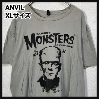 Anvil - 【アンビル】半袖Tシャツ フランケンシュタイン　モンスター　怪物　グレー39