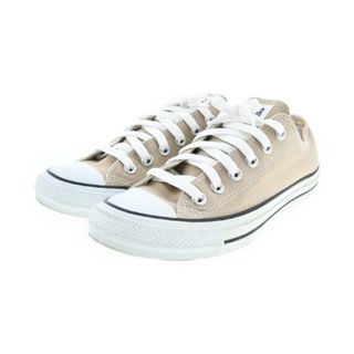 コンバース(CONVERSE)のCONVERSE コンバース スニーカー 24.5cm ベージュ 【古着】【中古】(スニーカー)