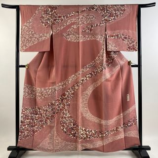 訪問着 身丈157.5cm 裄丈65cm 正絹 秀品 【中古】(着物)