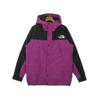 THE NORTH FACE ザノースフェイス マウンテンパーカー L 紫x黒 【古着】【中古】(マウンテンパーカー)