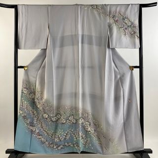 訪問着 身丈157.5cm 裄丈63.5cm 正絹 名品 【中古】(着物)