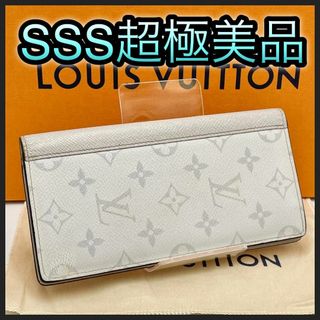 LOUIS VUITTON - ルイヴィトン　長財布　タイガラマ　ポルトフォイユブラザ　白