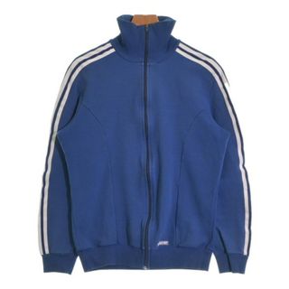 アディダス(adidas)のadidas アディダス Tシャツ・カットソー -(M位) 青x白 【古着】【中古】(Tシャツ/カットソー(半袖/袖なし))