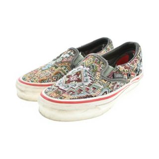 ヴァンズ(VANS)のVANS バンズ スニーカー 22cm カーキx赤(総柄) 【古着】【中古】(スニーカー)