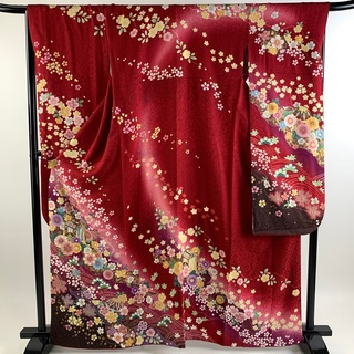 振袖 身丈164cm 裄丈67.5cm 正絹 名品 【中古】(着物)