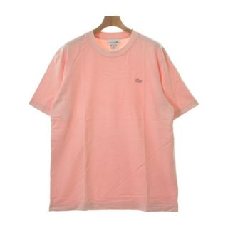 ラコステ(LACOSTE)のLACOSTE ラコステ Tシャツ・カットソー 5(XL位) ピンク 【古着】【中古】(Tシャツ/カットソー(半袖/袖なし))