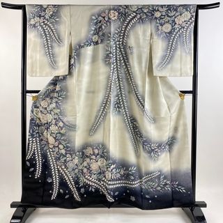 訪問着 身丈158cm 裄丈64cm 正絹 美品 名品 【中古】(着物)