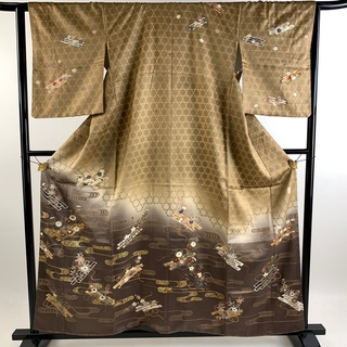 訪問着 身丈157.5cm 裄丈64.5cm 正絹 美品 名品 【中古】(着物)