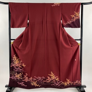 訪問着 身丈160cm 裄丈63.5cm 正絹 美品 逸品 【中古】(着物)