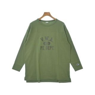 Champion - CHAMPION チャンピオン Tシャツ・カットソー F カーキ 【古着】【中古】