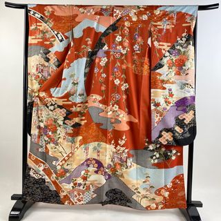 振袖 身丈161cm 裄丈66cm 正絹 名品 【中古】(着物)