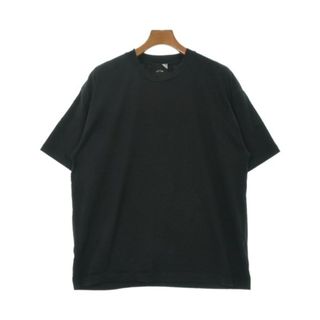 エイトン(ATON)のATON エイトン Tシャツ・カットソー 04(XL位) 黒 【古着】【中古】(Tシャツ/カットソー(半袖/袖なし))