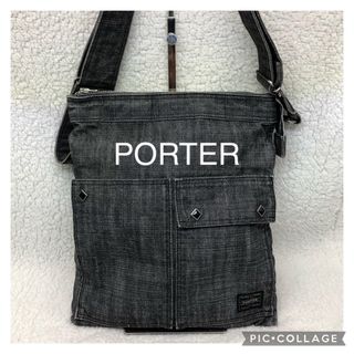 ポーター(PORTER)のPORTER ポーター　デニムショルダーバッグ　ショルダーサコッシュ(ショルダーバッグ)