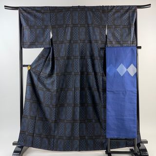 紬 身丈165cm 裄丈66cm 正絹 秀品 【中古】(着物)