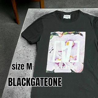 BLACKGATEONE プリントTシャツ M レディース Tシャツ ブラック(Tシャツ(半袖/袖なし))