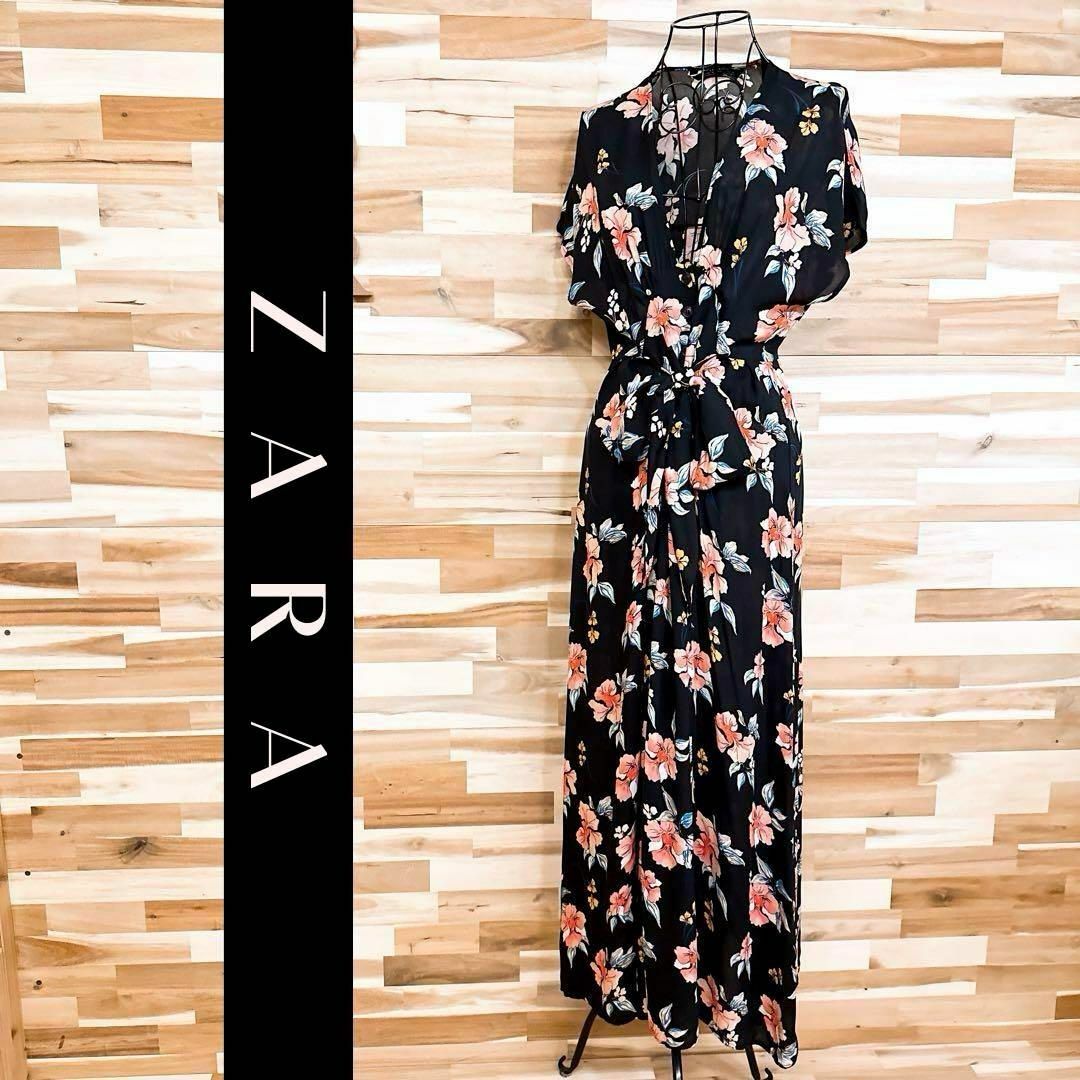 ZARA - 【ザラウーマン】花柄 プリント ロング ワンピース ZARA - 【ザラウーマン】花柄 プリント ロング ワンピース