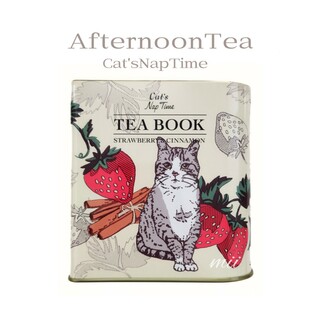 AfternoonTea - アフタヌーンティー Cat'sNapTime 猫 ブック型缶ケース