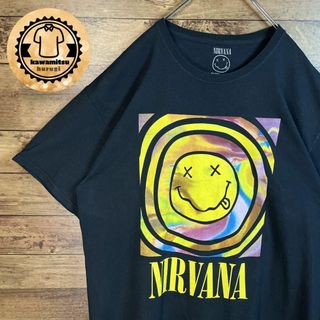 ミュージックティー(MUSIC TEE)の【オーバーサイズ】古着　音楽系　ニルヴァーナ　NIRVANA バンドTシャツXL(Tシャツ/カットソー(半袖/袖なし))