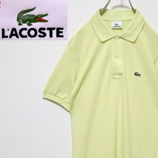 ラコステ(LACOSTE)の美品 ラコステ ワンポイント 刺繍 ロゴ 半袖 ポロシャツ(ポロシャツ)