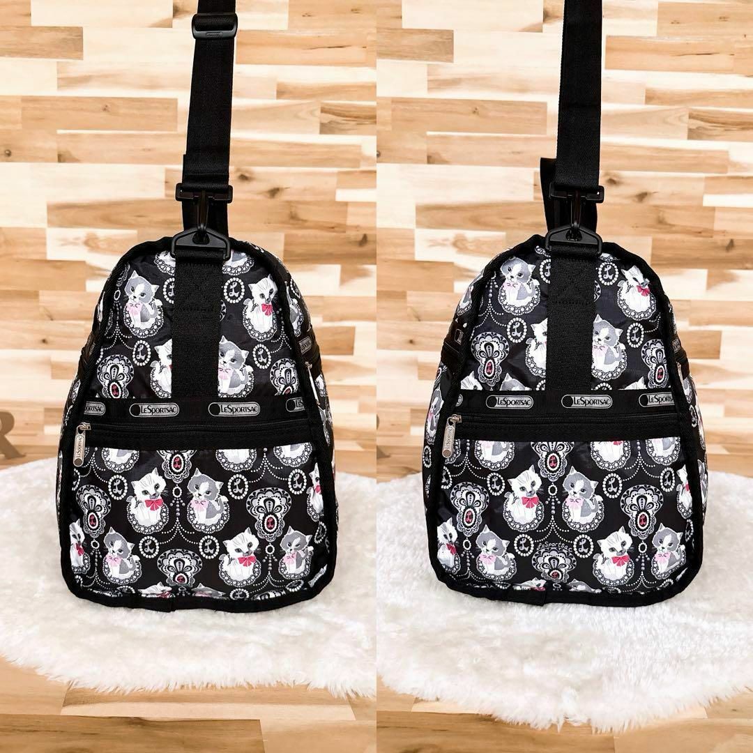 LeSportsac - 希少【レスポートサック】猫キャットねこ レース柄 LeSportsac - 希少【レスポートサック】猫キャットねこ レース柄