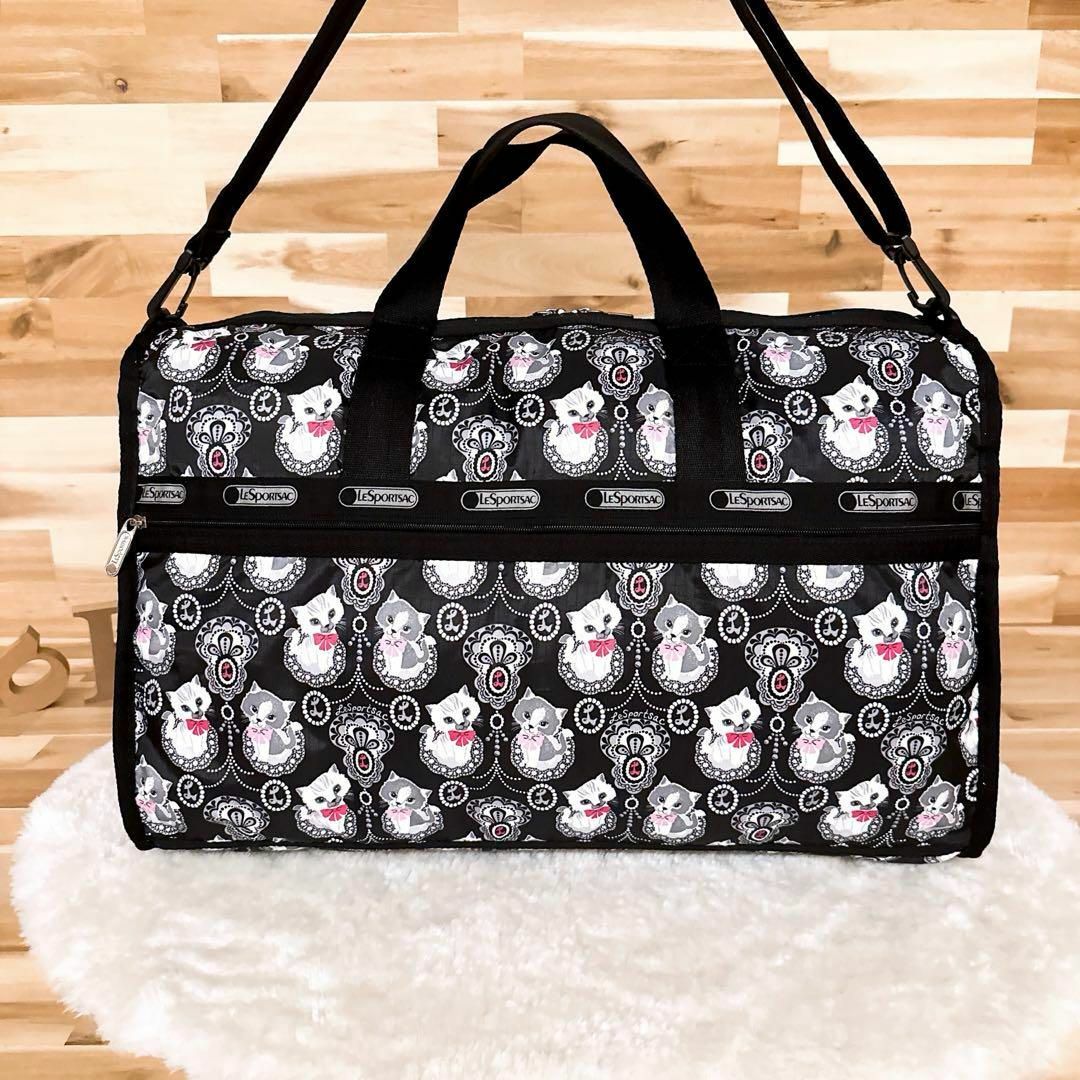 LeSportsac - 希少【レスポートサック】猫キャットねこ レース柄 LeSportsac - 希少【レスポートサック】猫キャットねこ レース柄