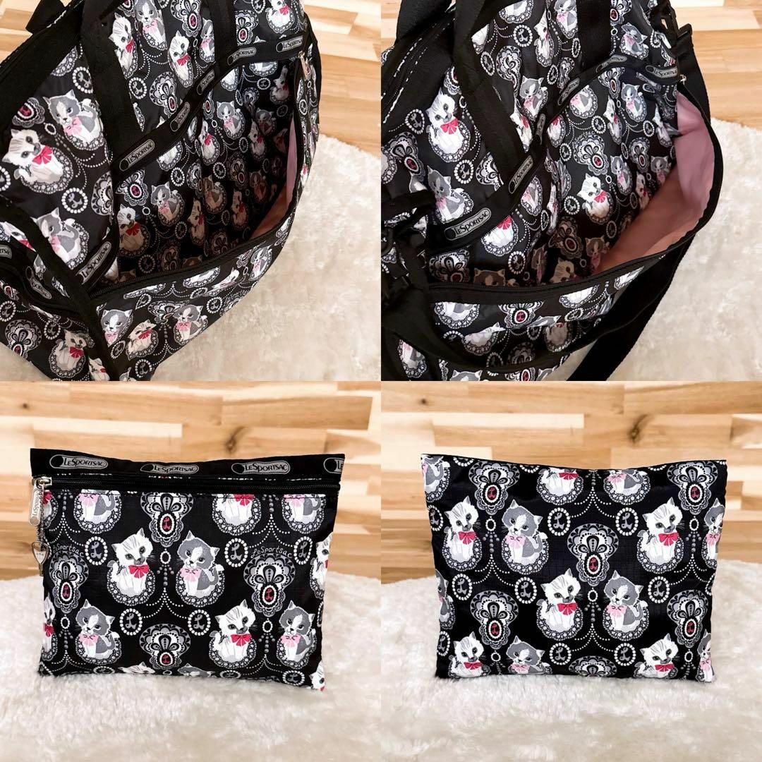 LeSportsac - 希少【レスポートサック】猫キャットねこ レース柄 LeSportsac - 希少【レスポートサック】猫キャットねこ レース柄