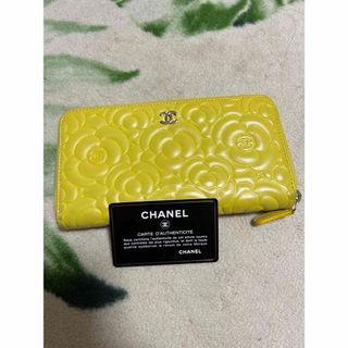 CHANEL - 美品　CHANELカメリア長財布