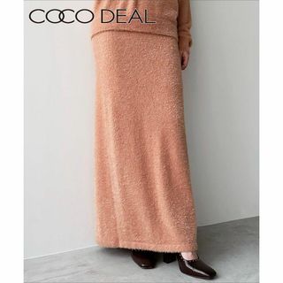 COCO DEAL - 美品●COCODEAL ラメフェザーニットスカート ココディール