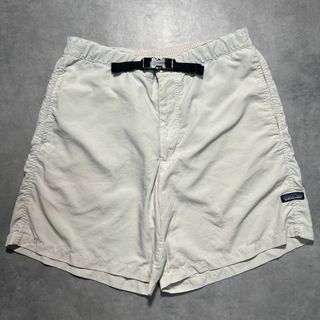 パタゴニア(patagonia)の【Patagonia】パタゴニア オフホワイトナイロンショートパンツ Lサイズ(ショートパンツ)