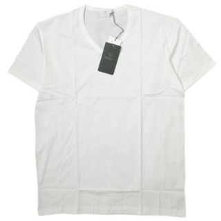 サンスペル(SUNSPEL)のSUNSPEL サンスペル イギリス製 Q82 SOLID V-NECK S/S TEE ソリッドVネックTシャツ L ホワイト 半袖 カットソー トップス【新古品】【中古】【SUNSPEL】(Tシャツ/カットソー(半袖/袖なし))