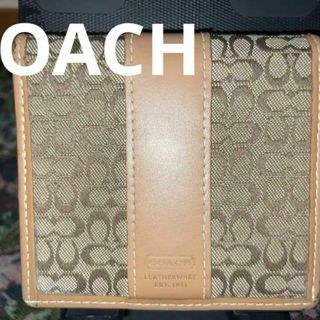 COACH コーチ 二つ折り財布 コンパクト シグネチャー キャンバス 定番