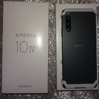 エクスペリア(Xperia)のSONY Xperia 10 IV SOG07 ブラック(スマートフォン本体)