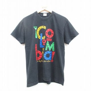 Columbia - M★古着 半袖 ビンテージ Tシャツ メンズ 00年代 00s コロンビア COLUMBIA コットン クルーネック 黒 ブラック 24may30 中古