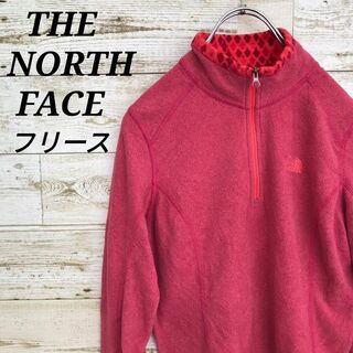 ザノースフェイス(THE NORTH FACE)の【k1415】USA規格ノースフェイス刺繍ロゴハーフジップフリースジャケット(ブルゾン)